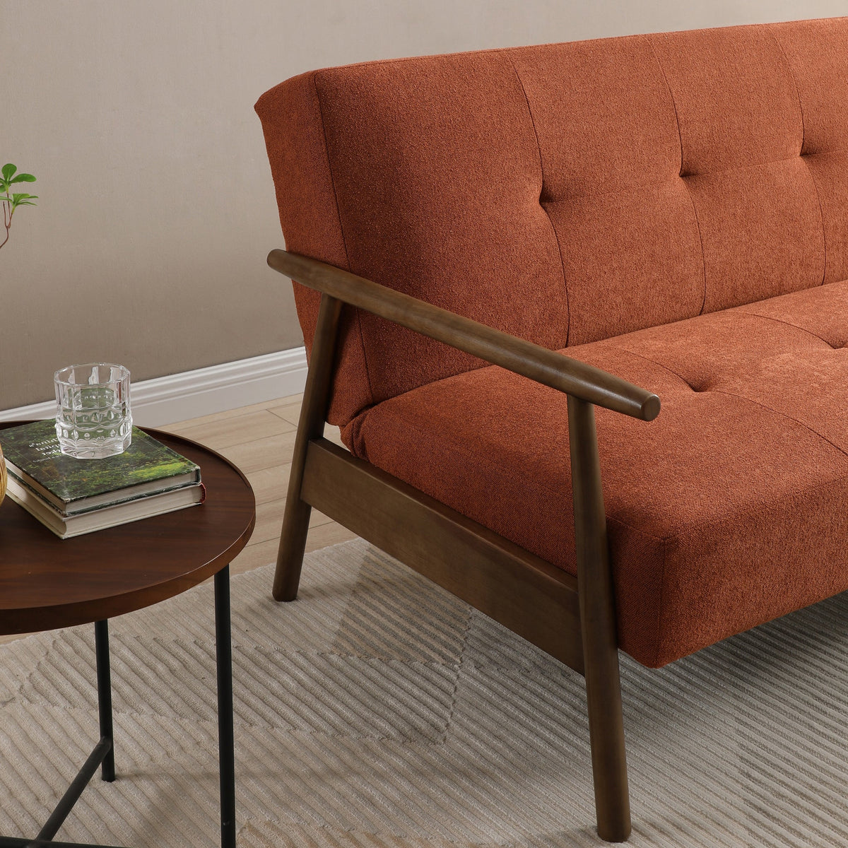 Frazier 3 Seater Button Back Sofa Bed