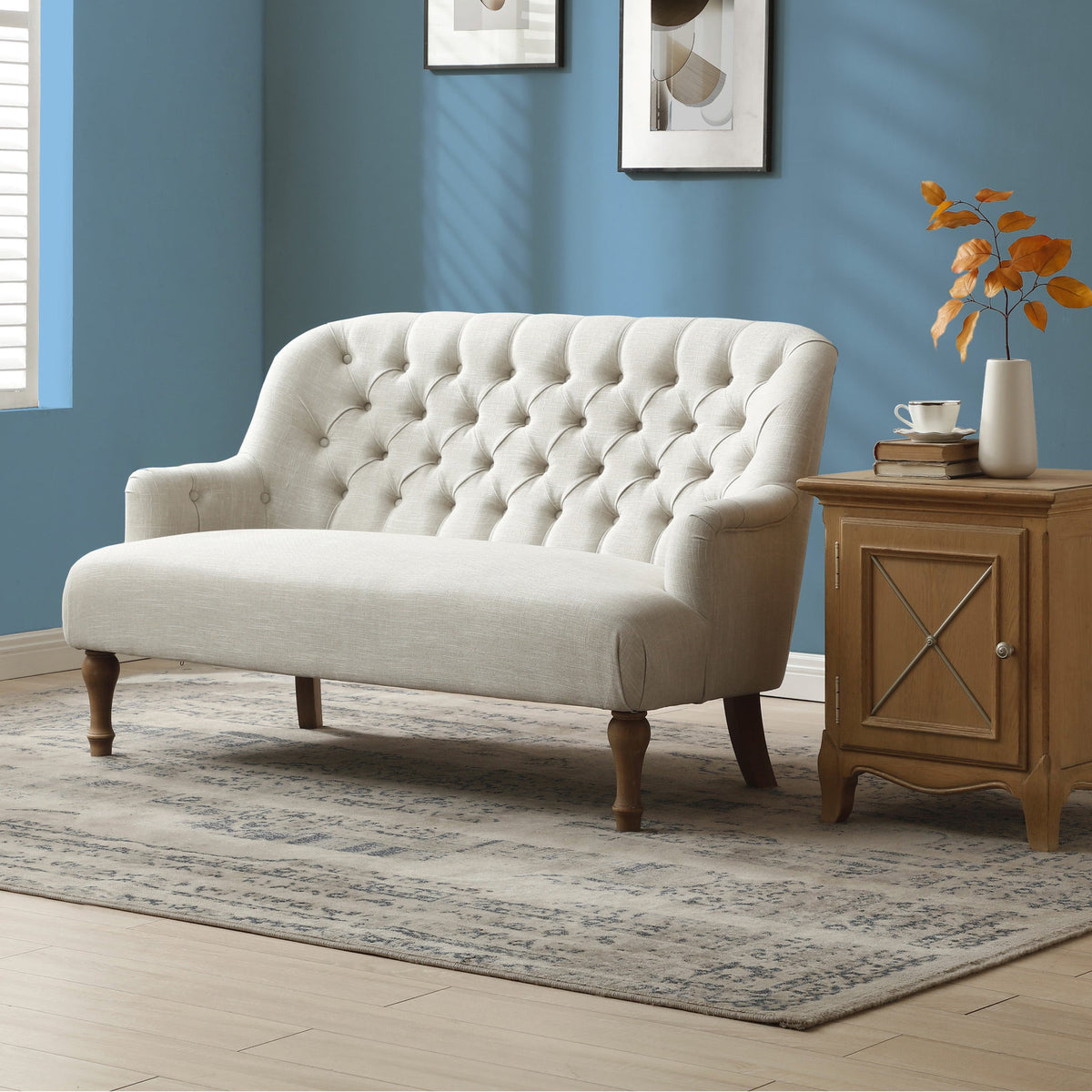 Bianca Linen 2 Seater Sofa