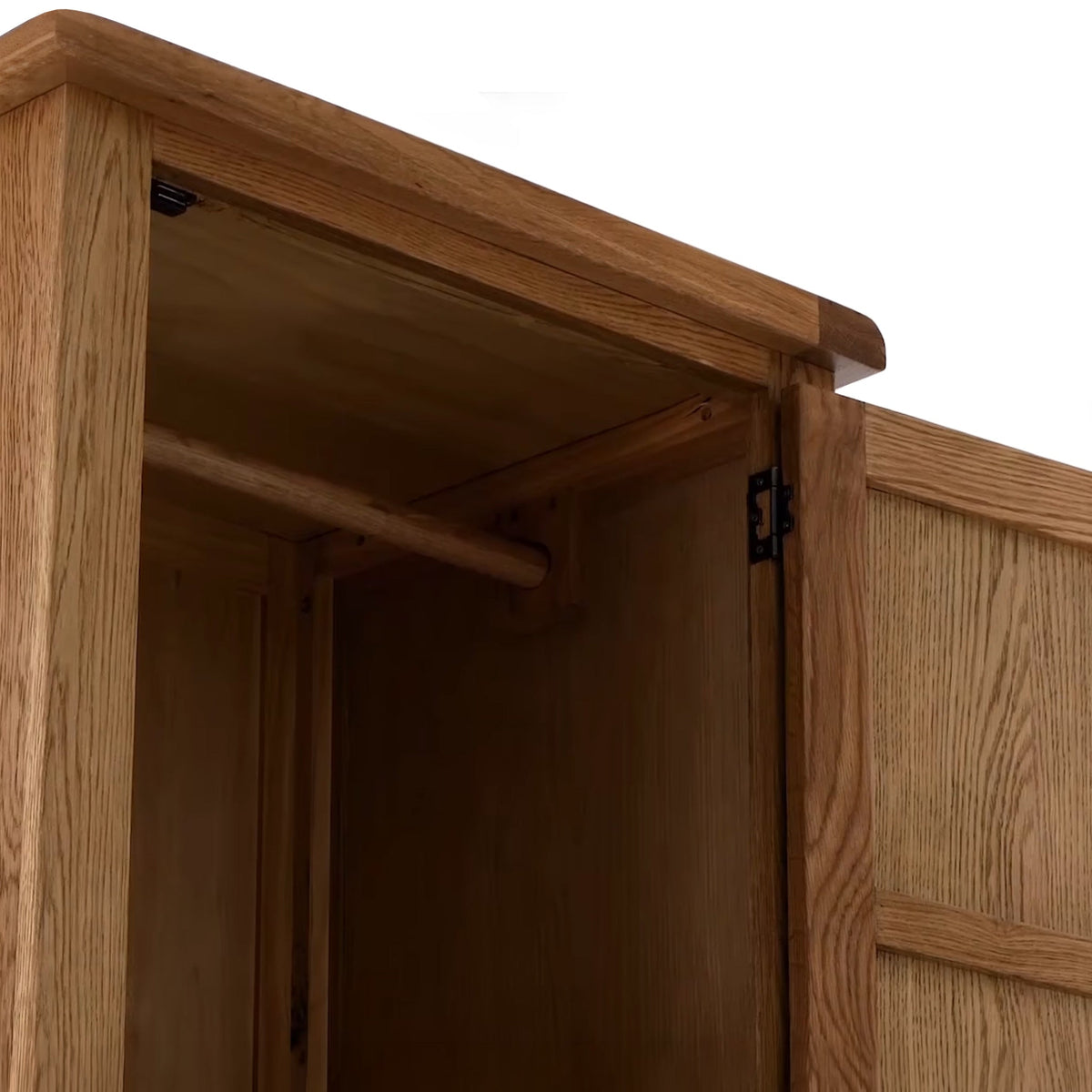 Zelah Oak Single Wardrobe with Drawer
