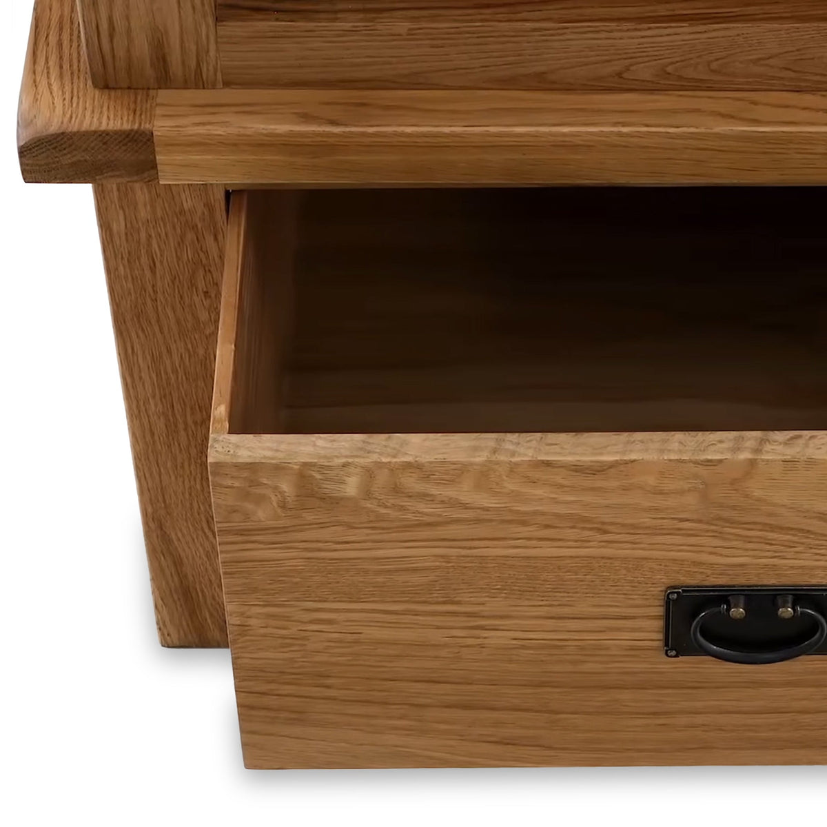 Zelah Oak Single Wardrobe with Drawer