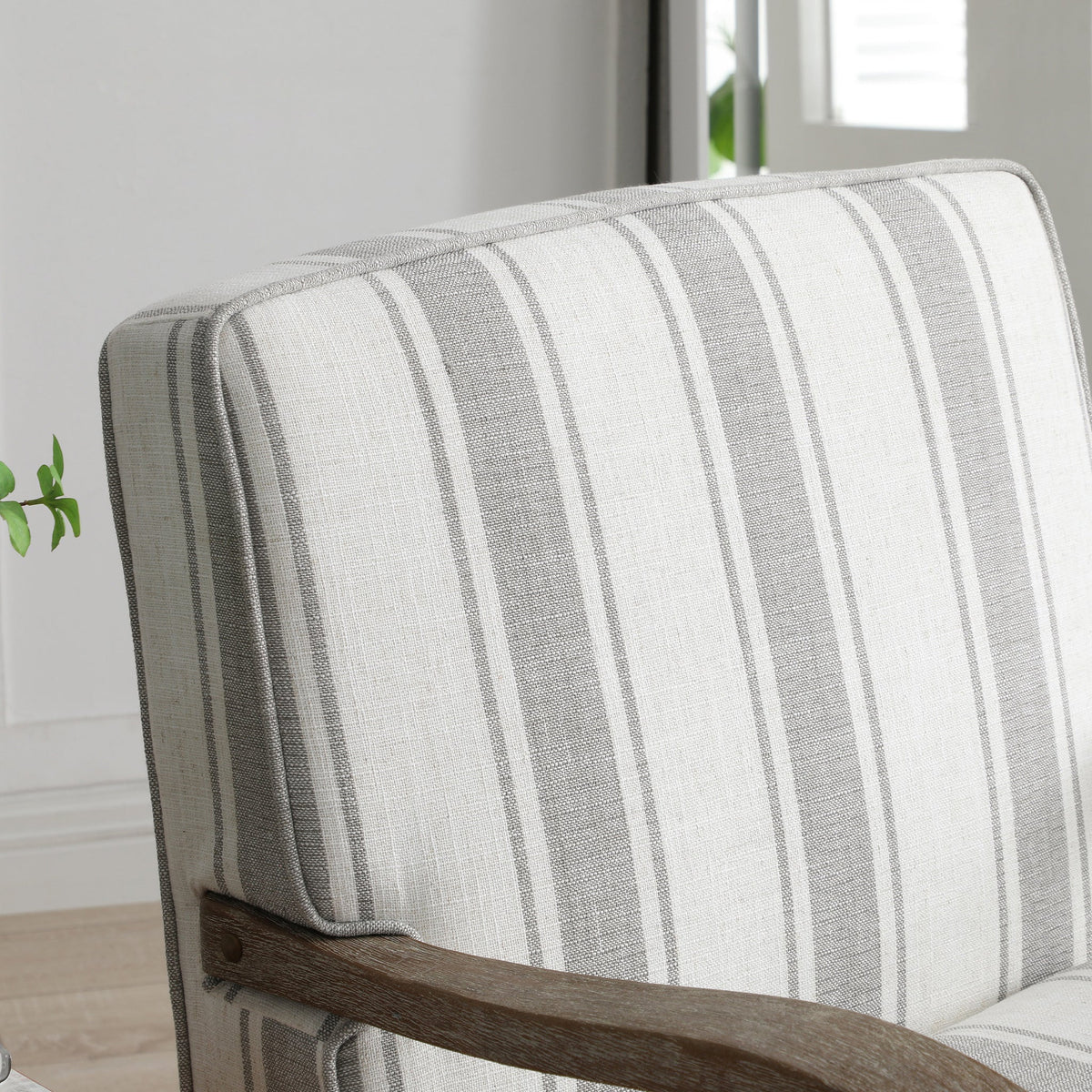 Sandringham Striped Linen Accent Chair