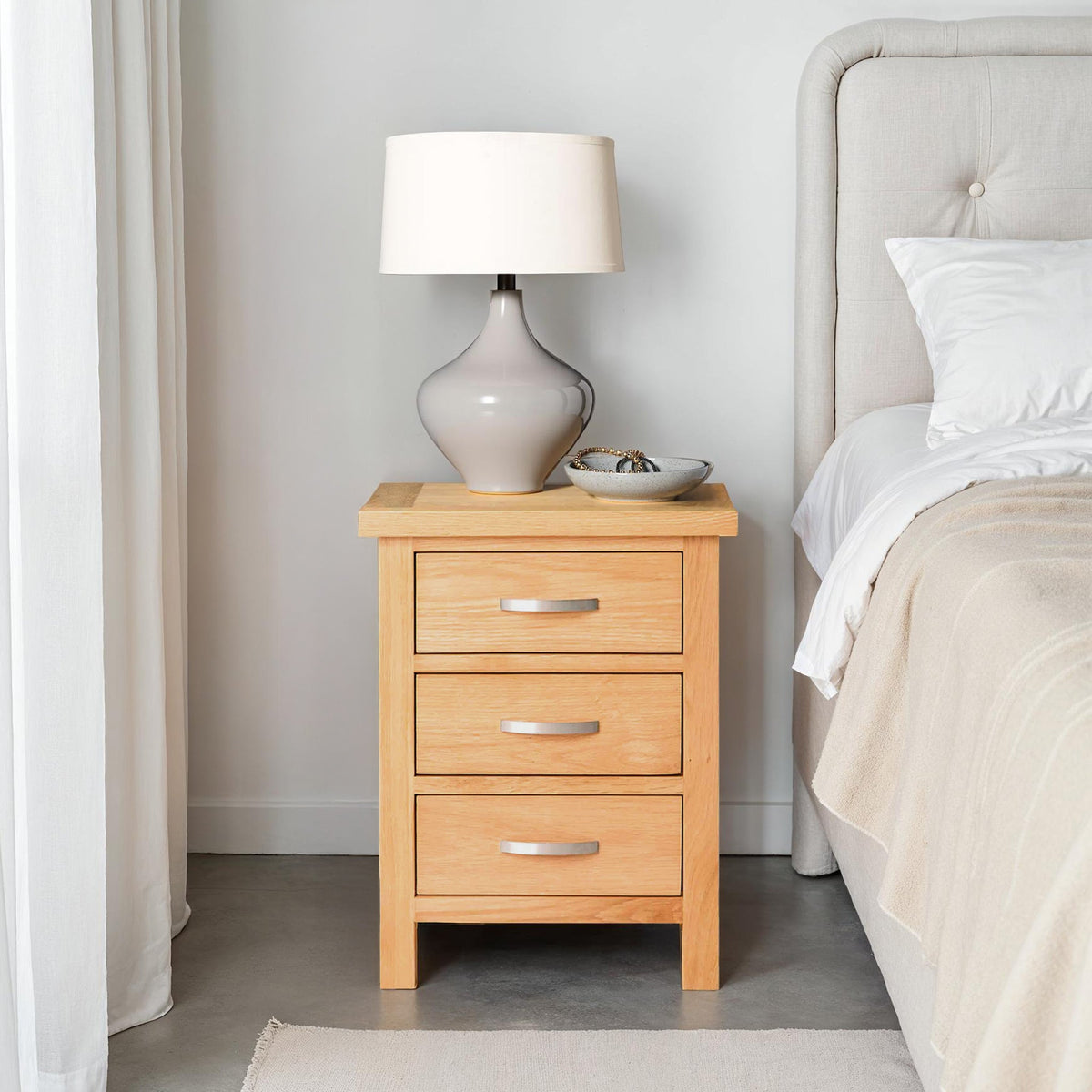 London Oak Bedside Table