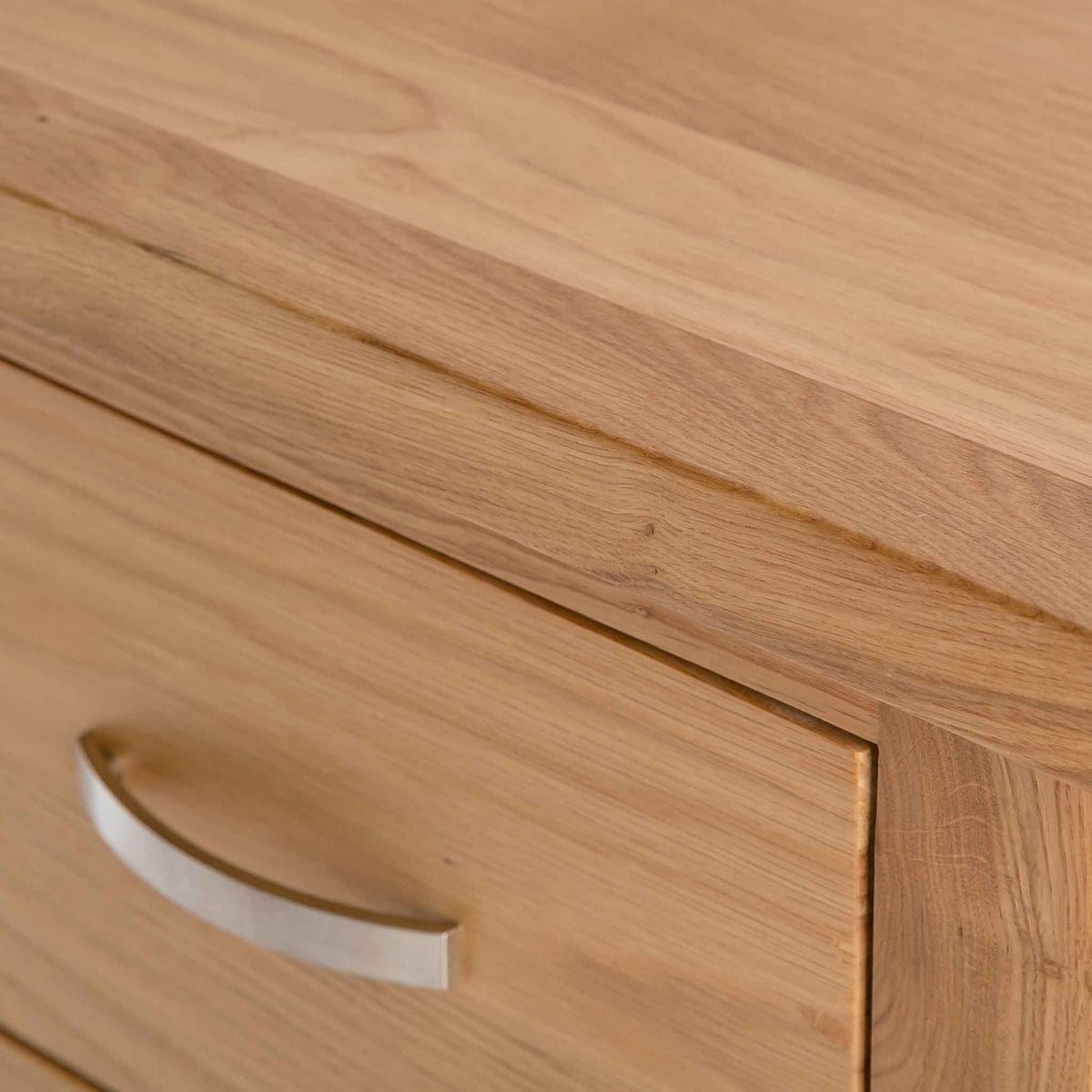 London Oak 5 Drawer Tallboy Chest