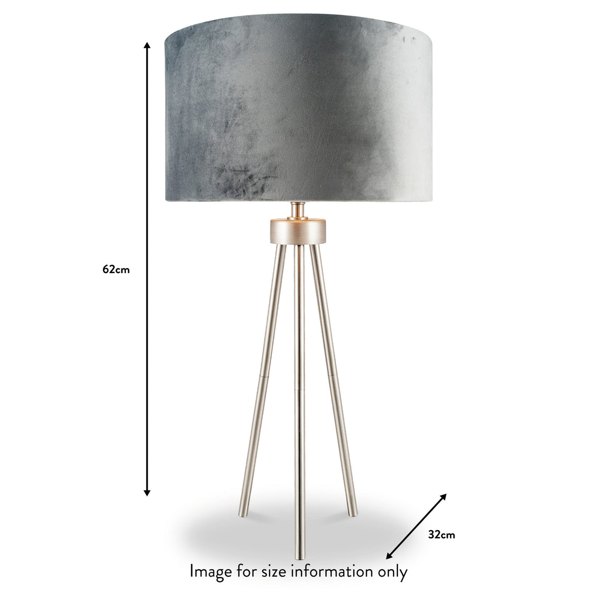 Houston Metal Tripod Table Lamp