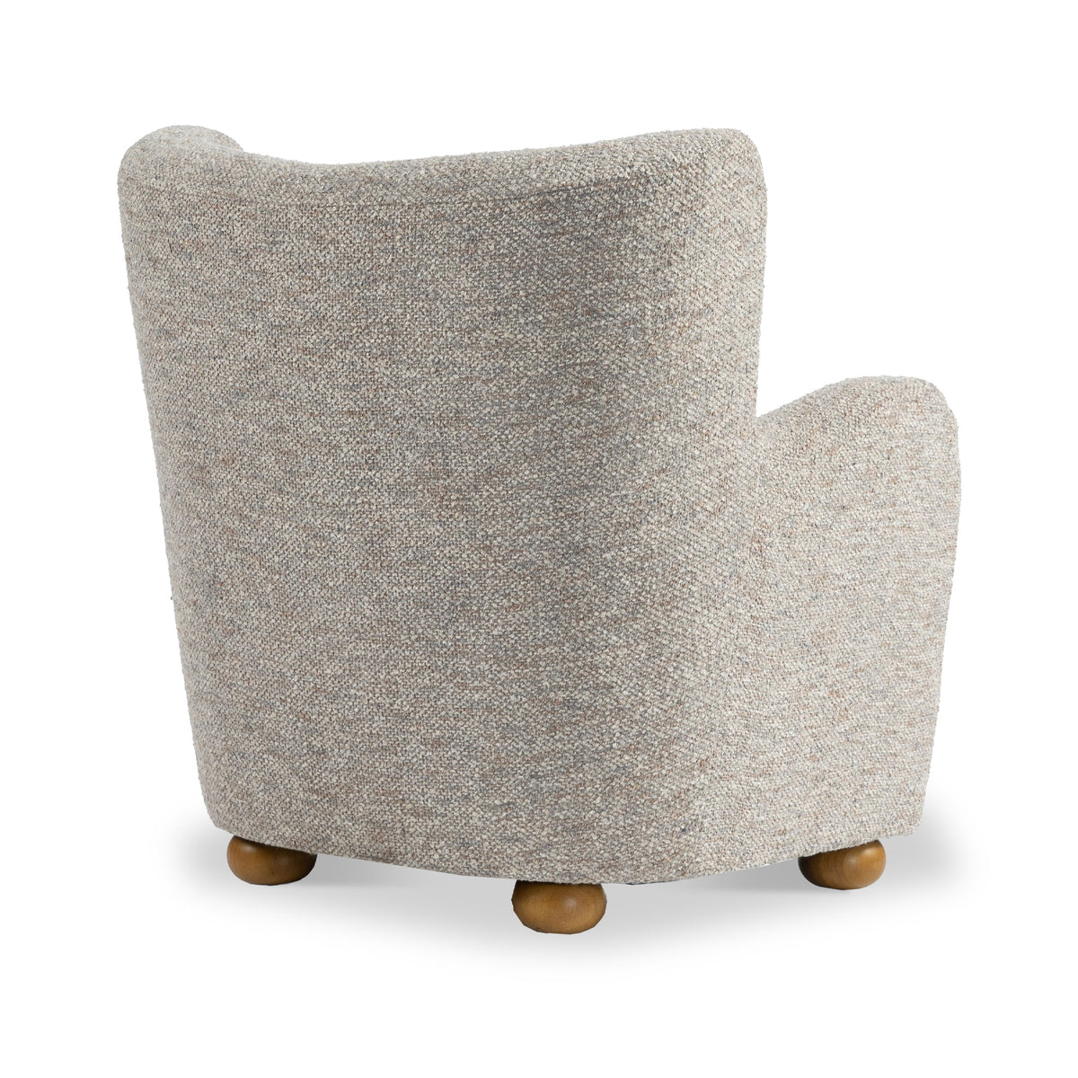 Haworth Curved Boucle Accent Chair