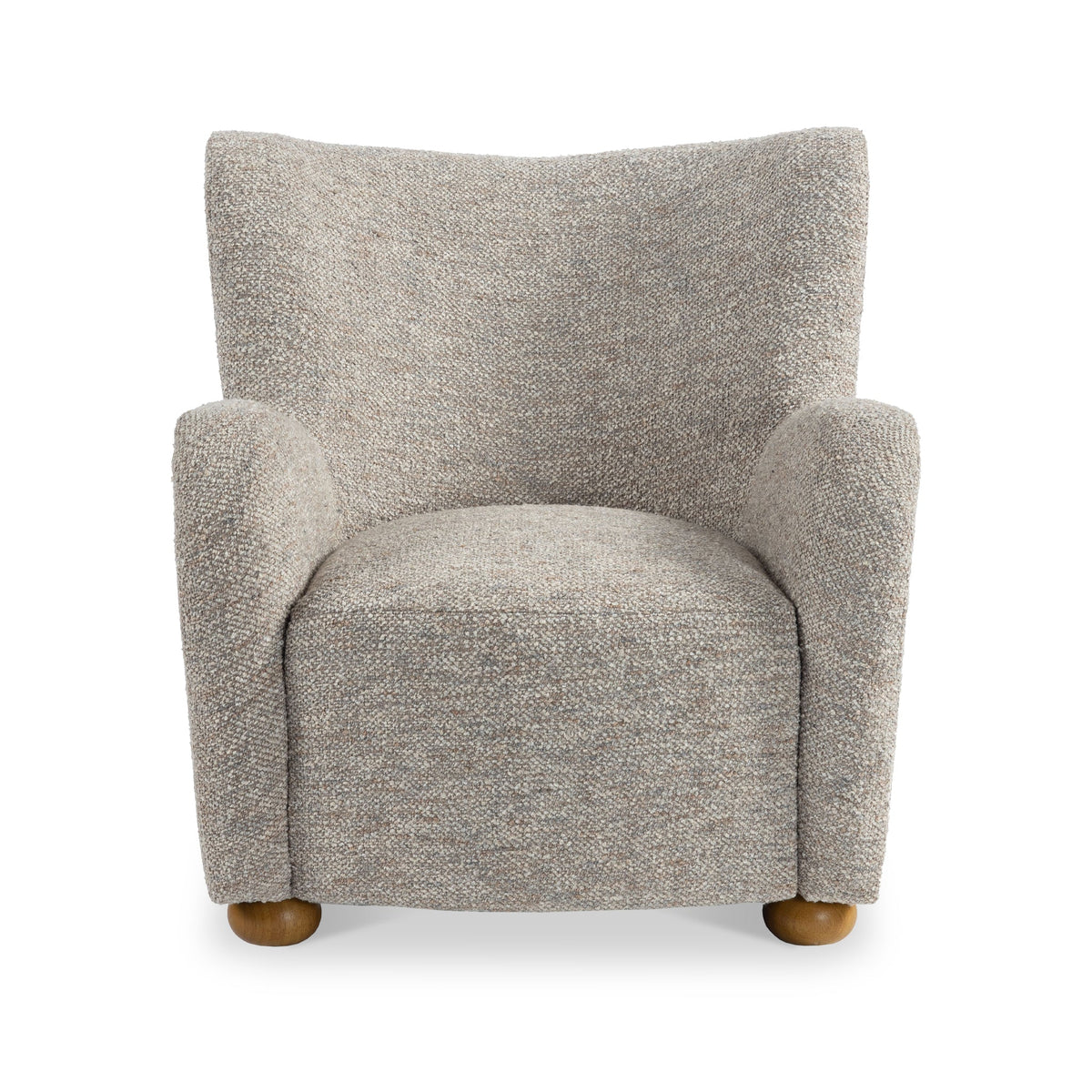 Haworth Curved Boucle Accent Chair