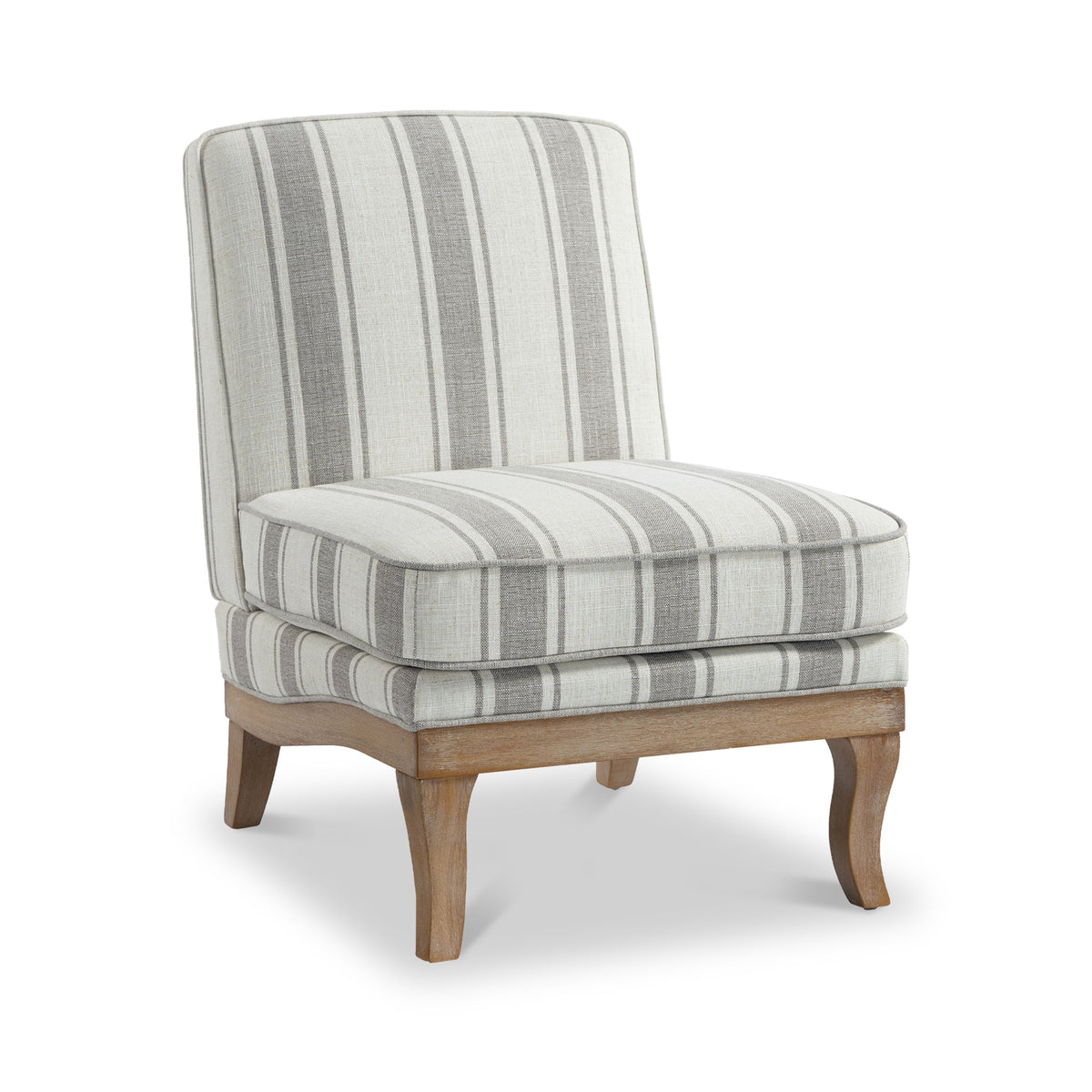 Sandringham Striped Armless Accent Chair