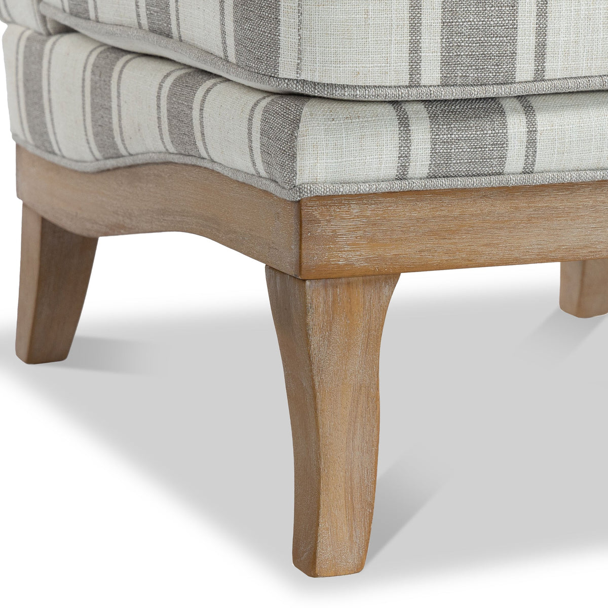 Sandringham Striped Armless Accent Chair
