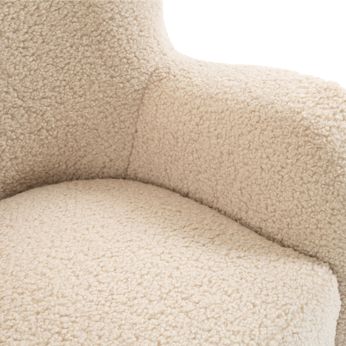 Haworth Curved Borg Accent Chair