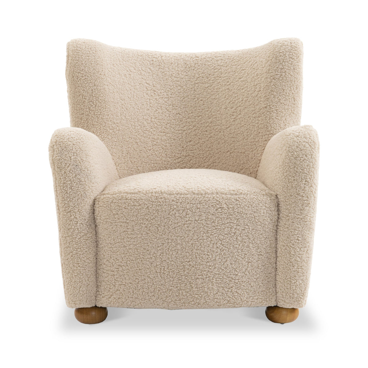 Haworth Curved Borg Accent Chair