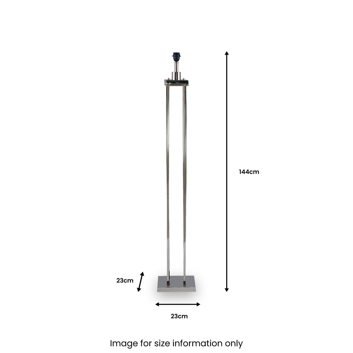 Langston Nickel 4 Post Floor Lamp