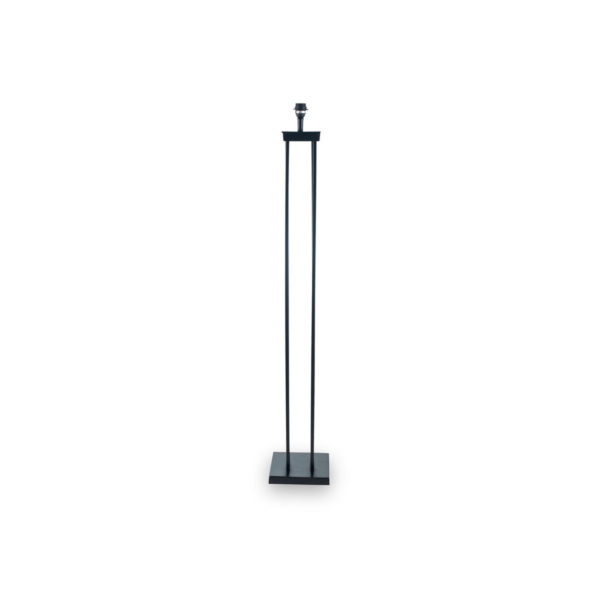 Langston Matt Black Metal Four Post Floor Lamp