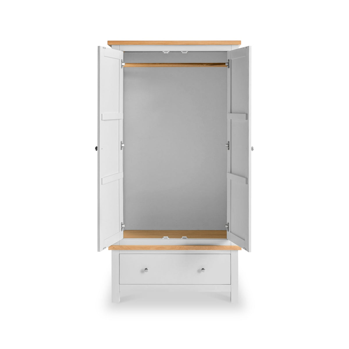 Farro Double Wardrobe with Drawers