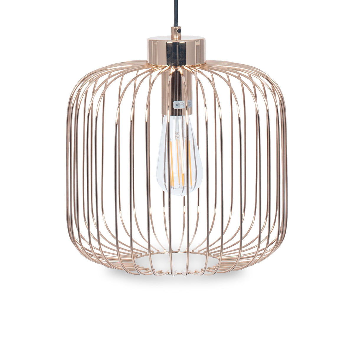 Dania French Gold Metal Wire Pendant
