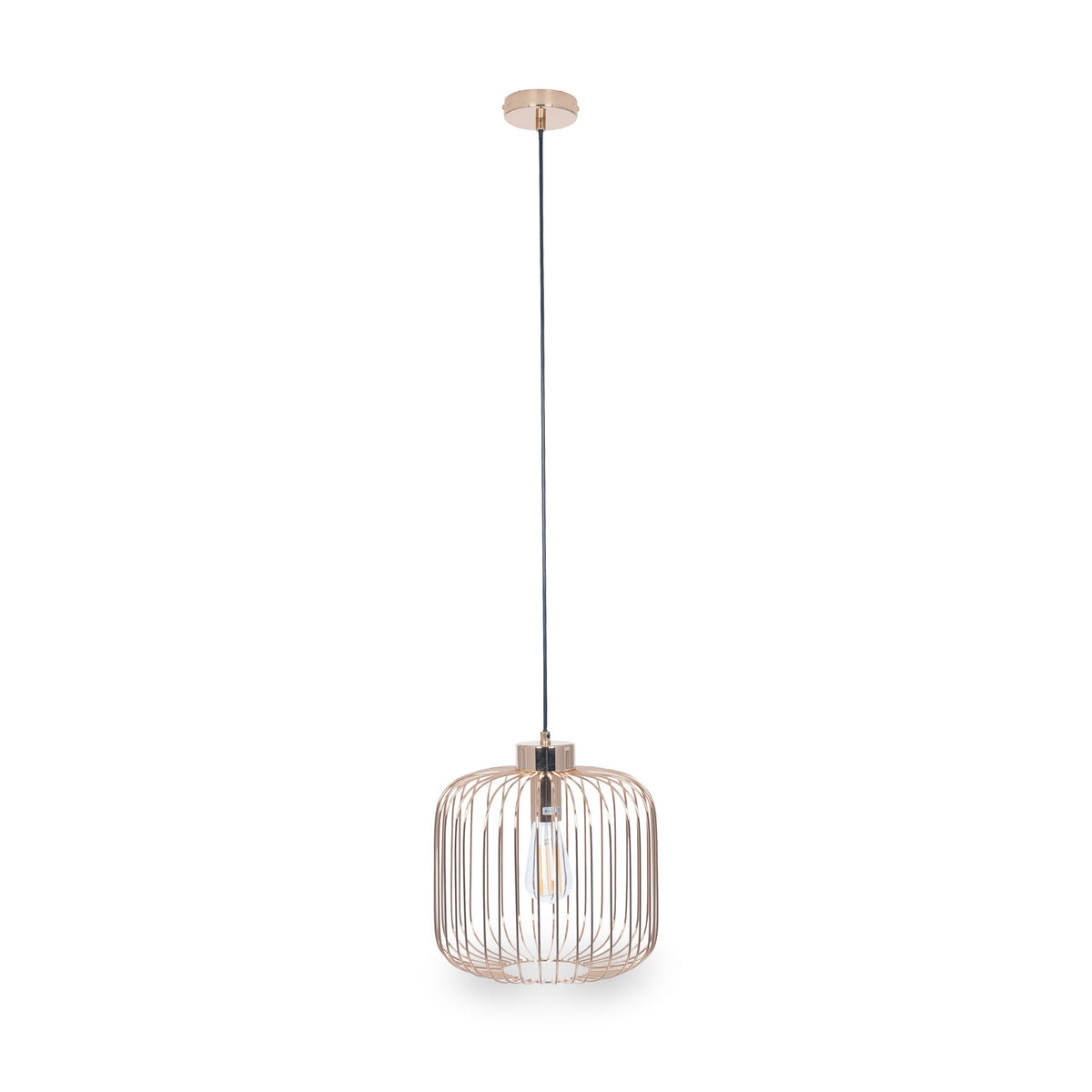 Dania French Gold Metal Wire Pendant