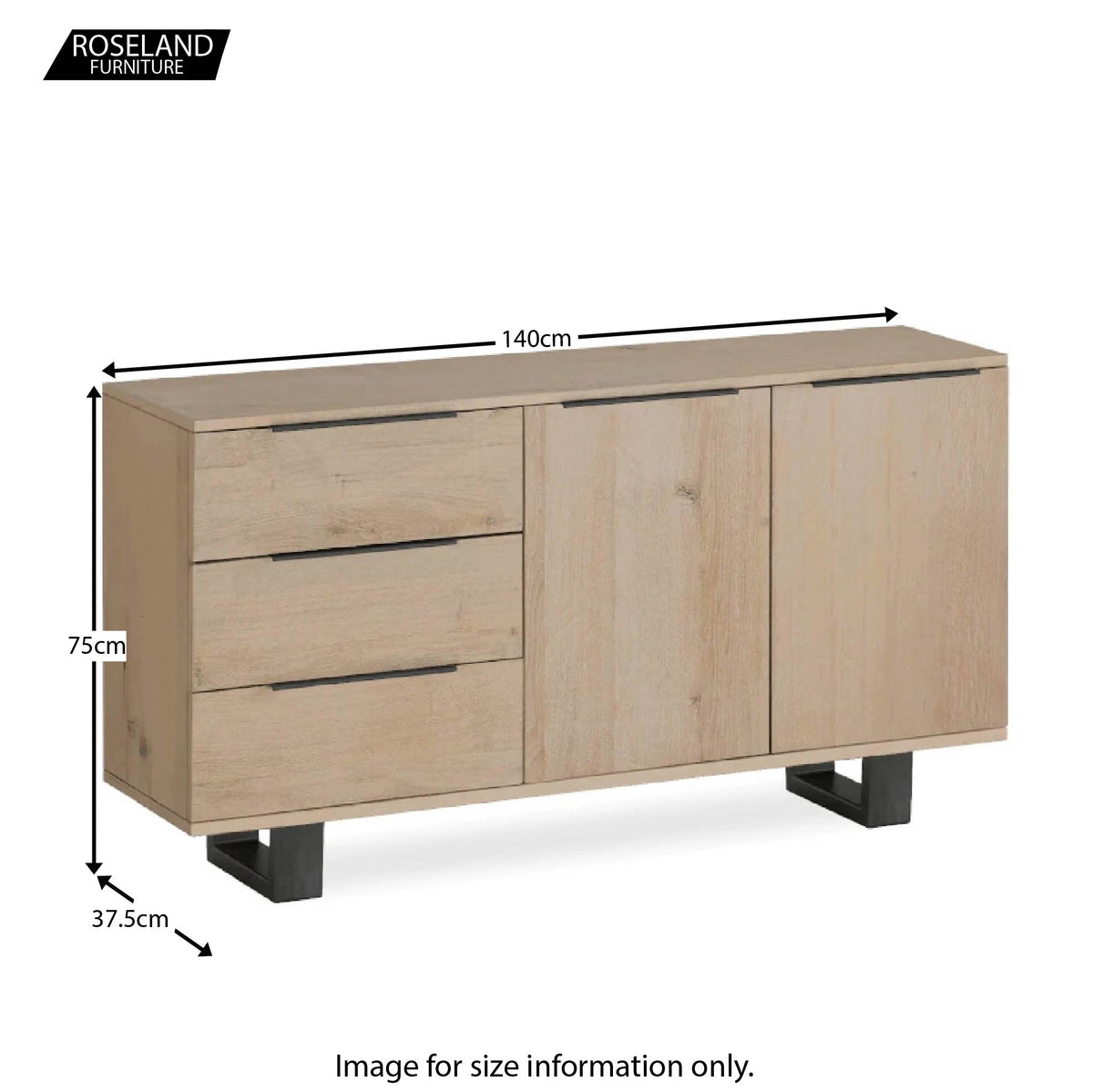 Oak Mill Oiled Small Sideboard