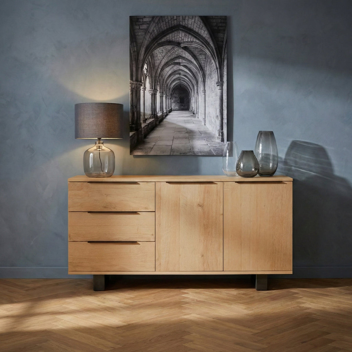 Oak Mill Oiled Small Sideboard