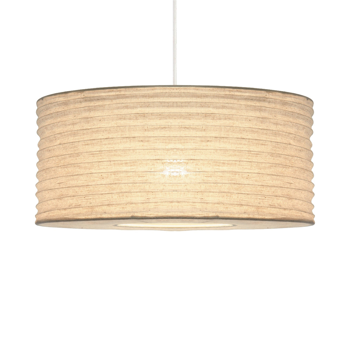 Patpong 50cm White Jute Easy Fit Pendant