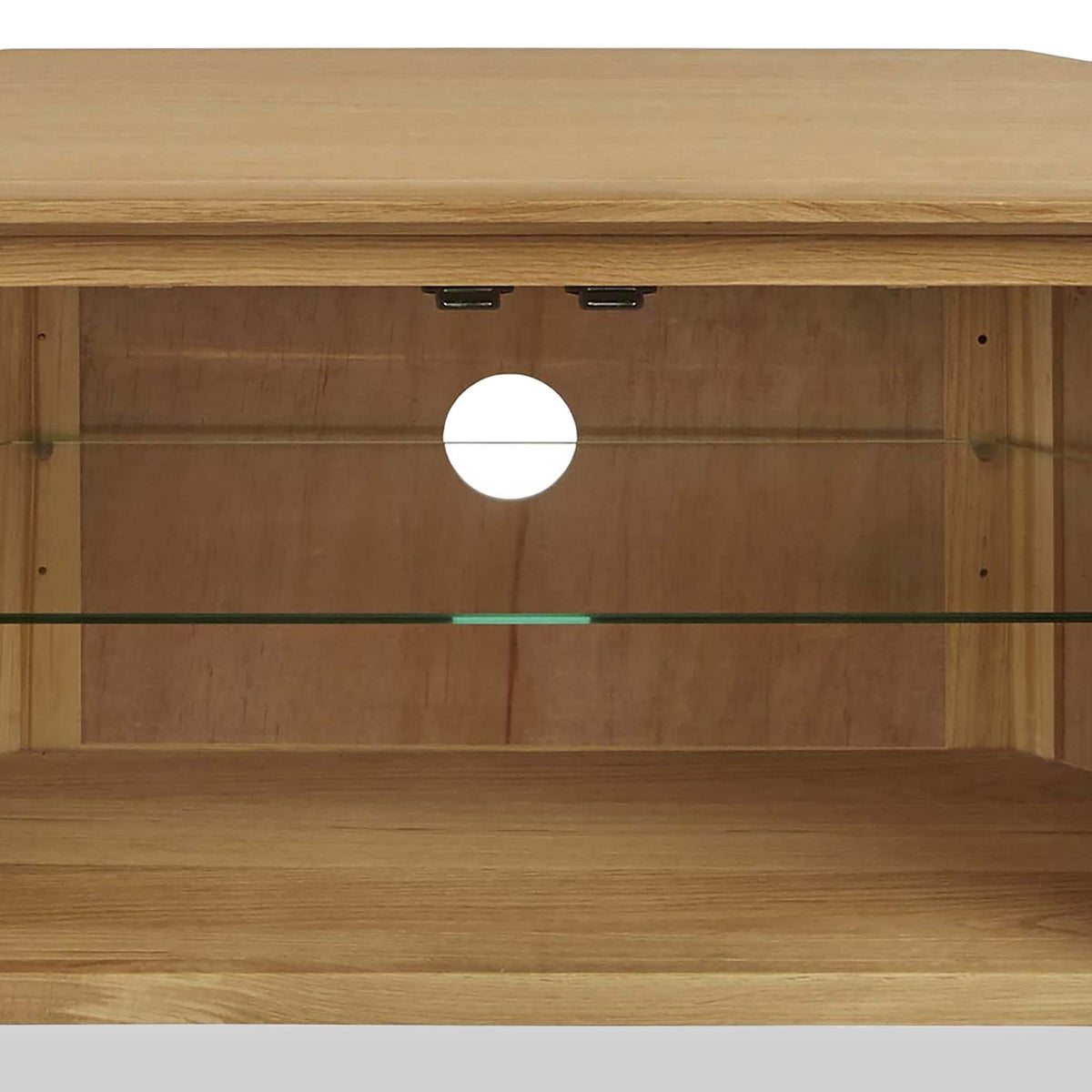 Alba Oak Corner TV Stand