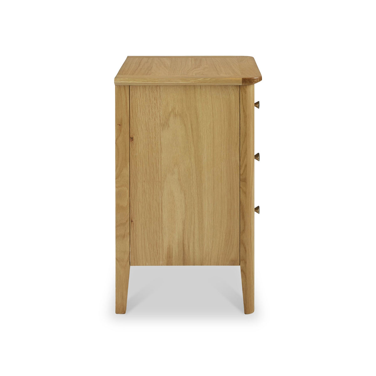 Alba Oak 3 Drawer Bedside Table
