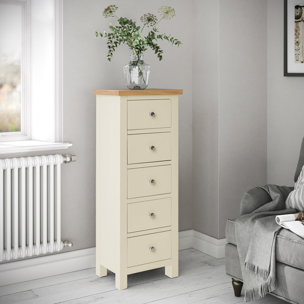 Farro 5 Drawer Tallboy Chest
