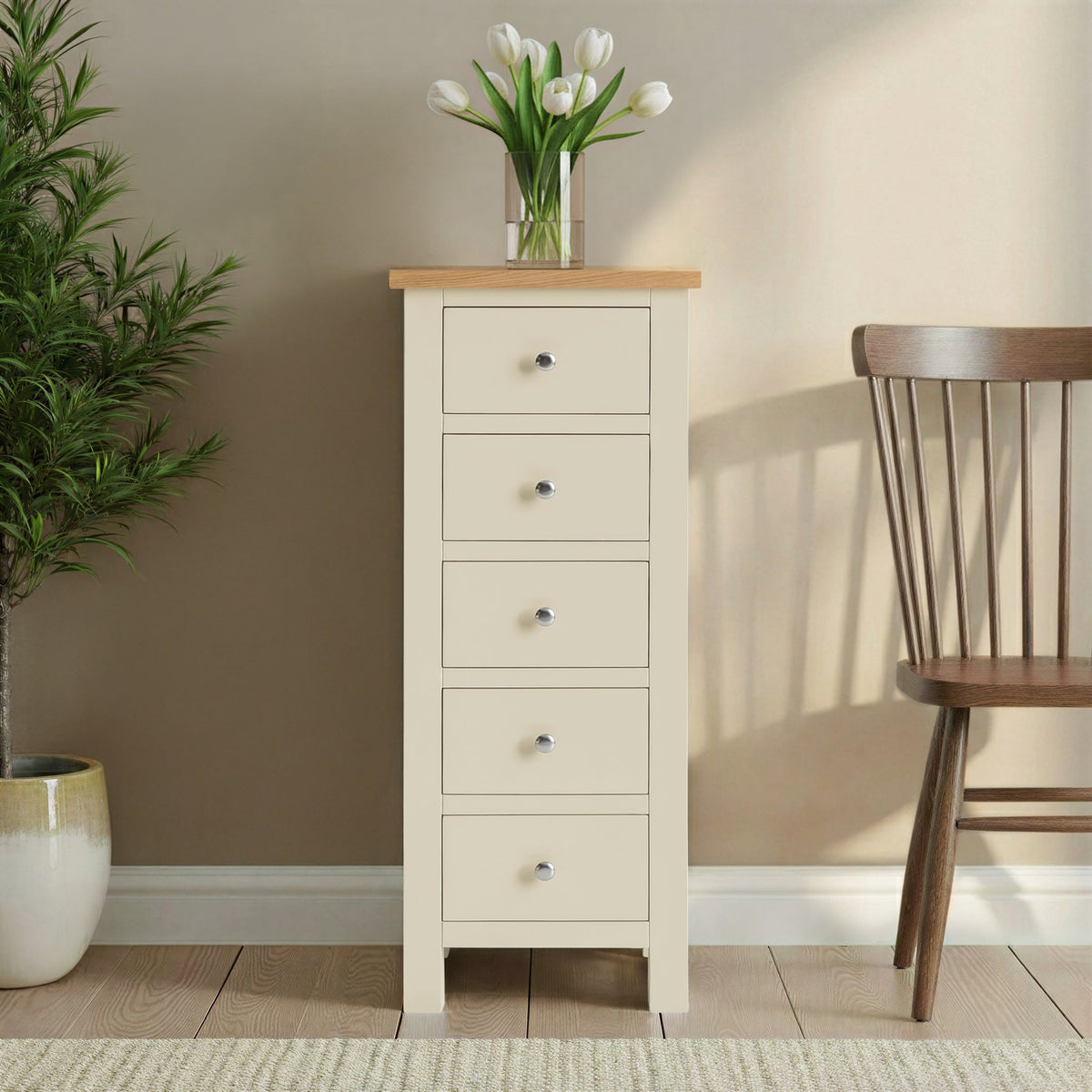 Farro 5 Drawer Tallboy Chest
