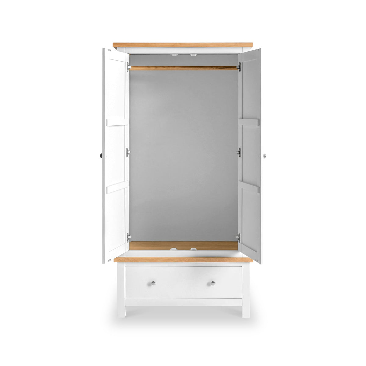 Farro Double Wardrobe with Drawers