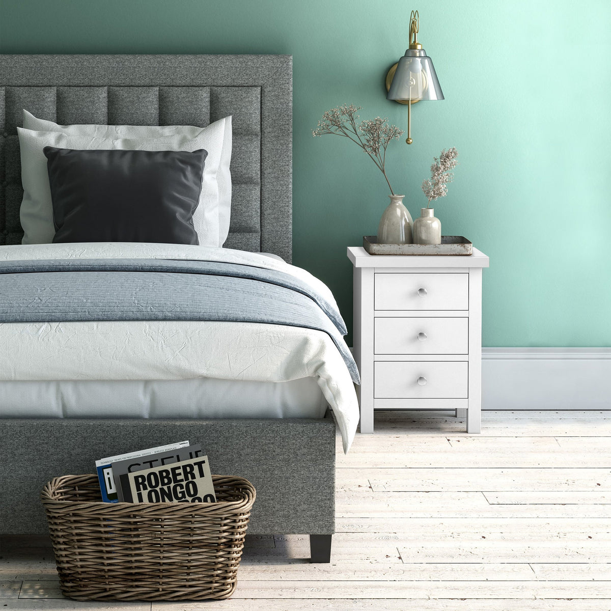 Cornish 3 Drawer Bedside Table