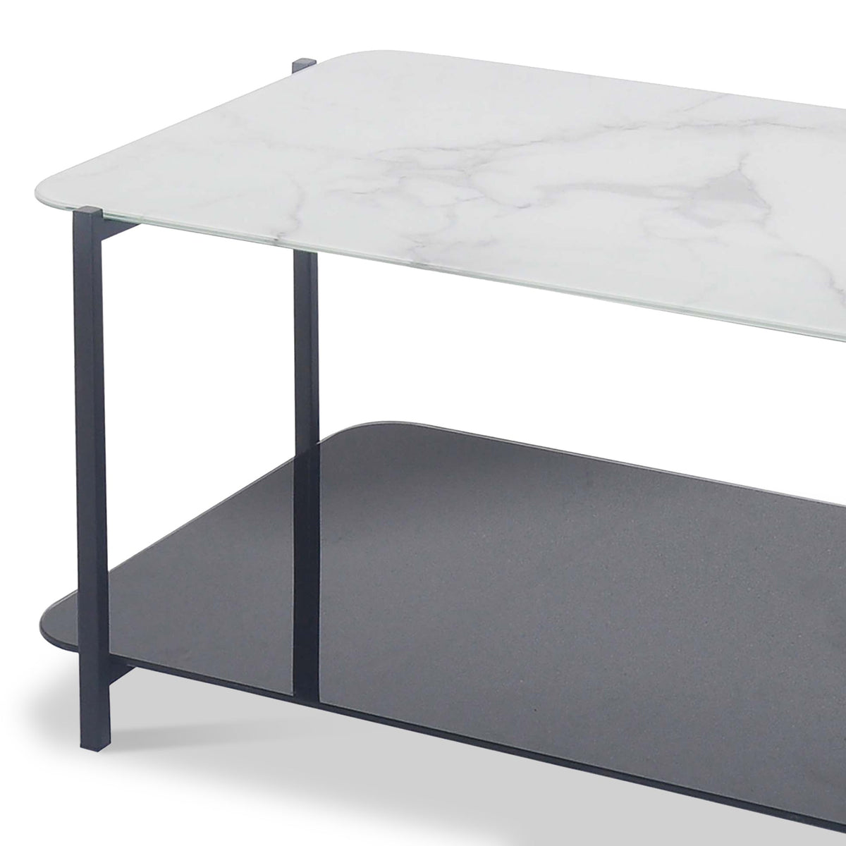Adrian Marble and Glass Coffee Table