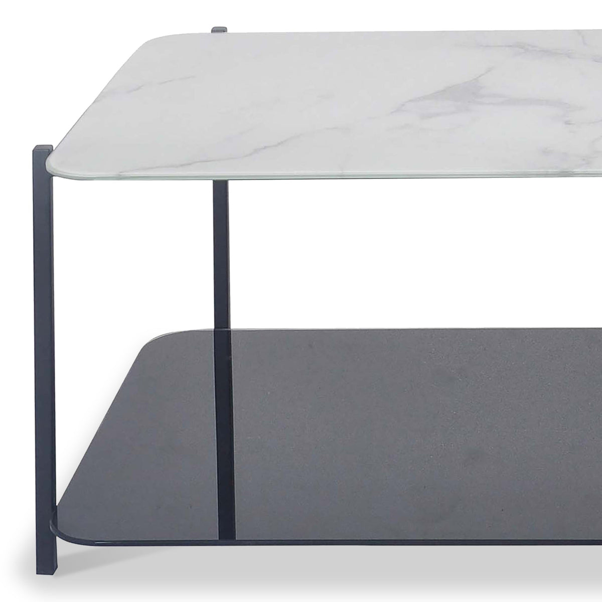 Adrian Marble and Glass Coffee Table
