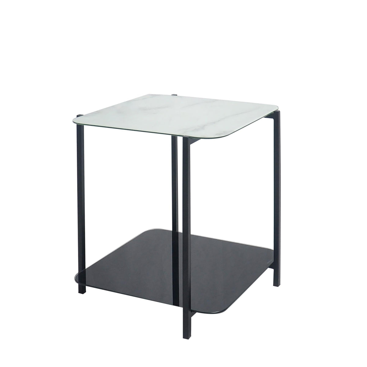 Adrian Marble and Glass Lamp Table