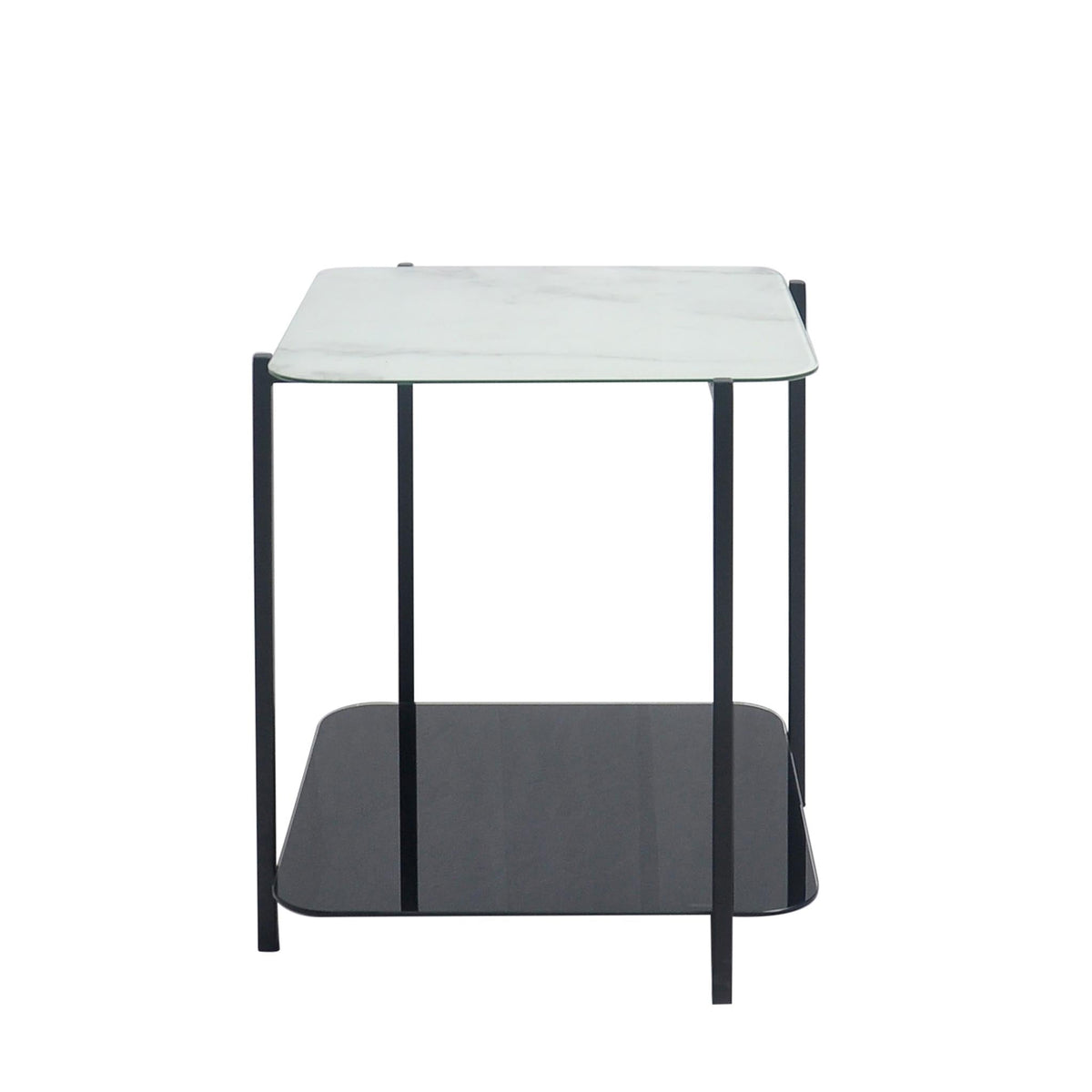 Adrian Marble and Glass Lamp Table