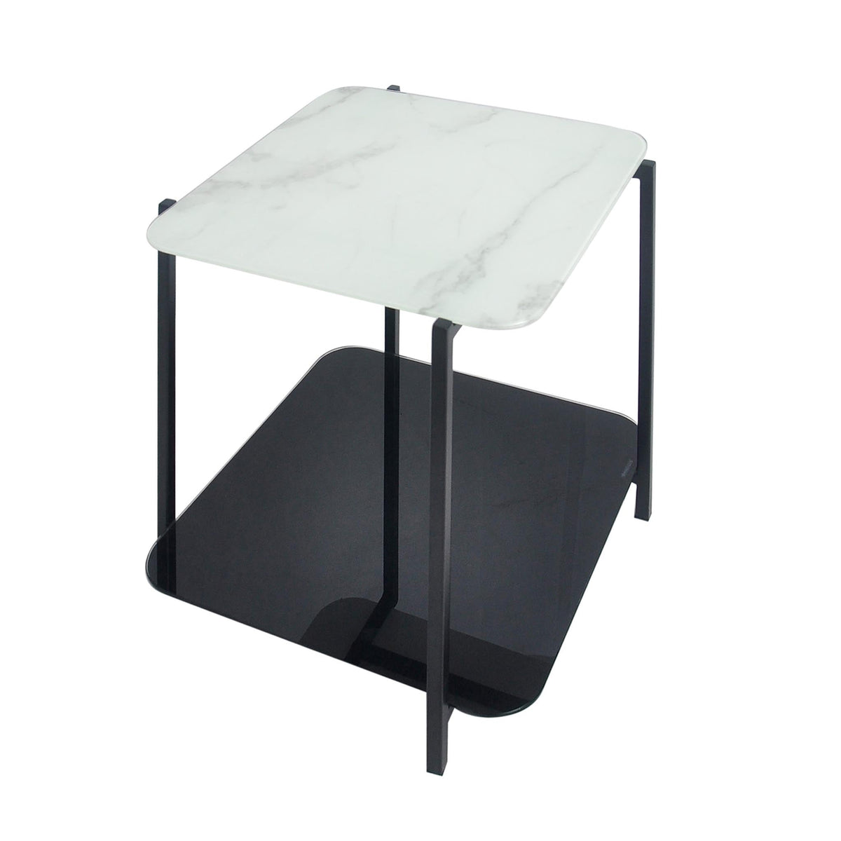 Adrian Marble and Glass Lamp Table