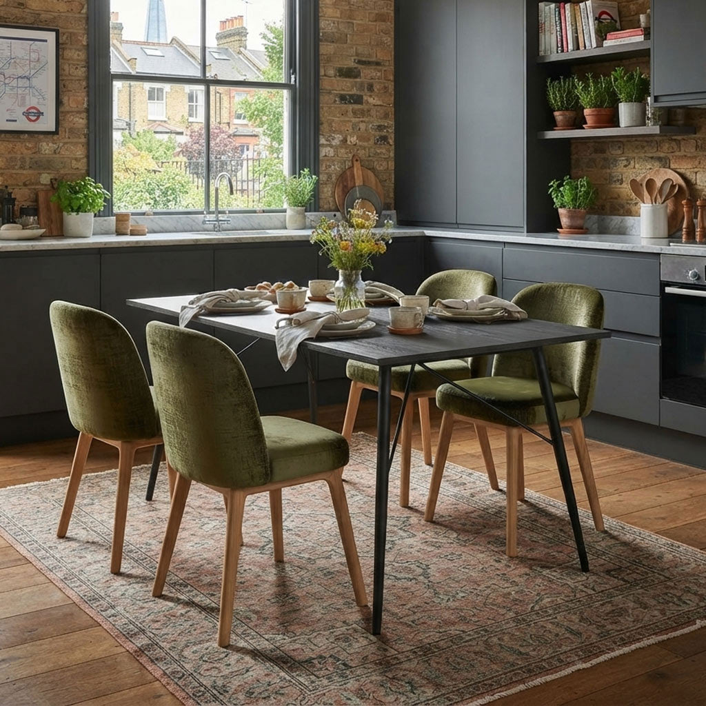Taylor 160cm Black Dining Table