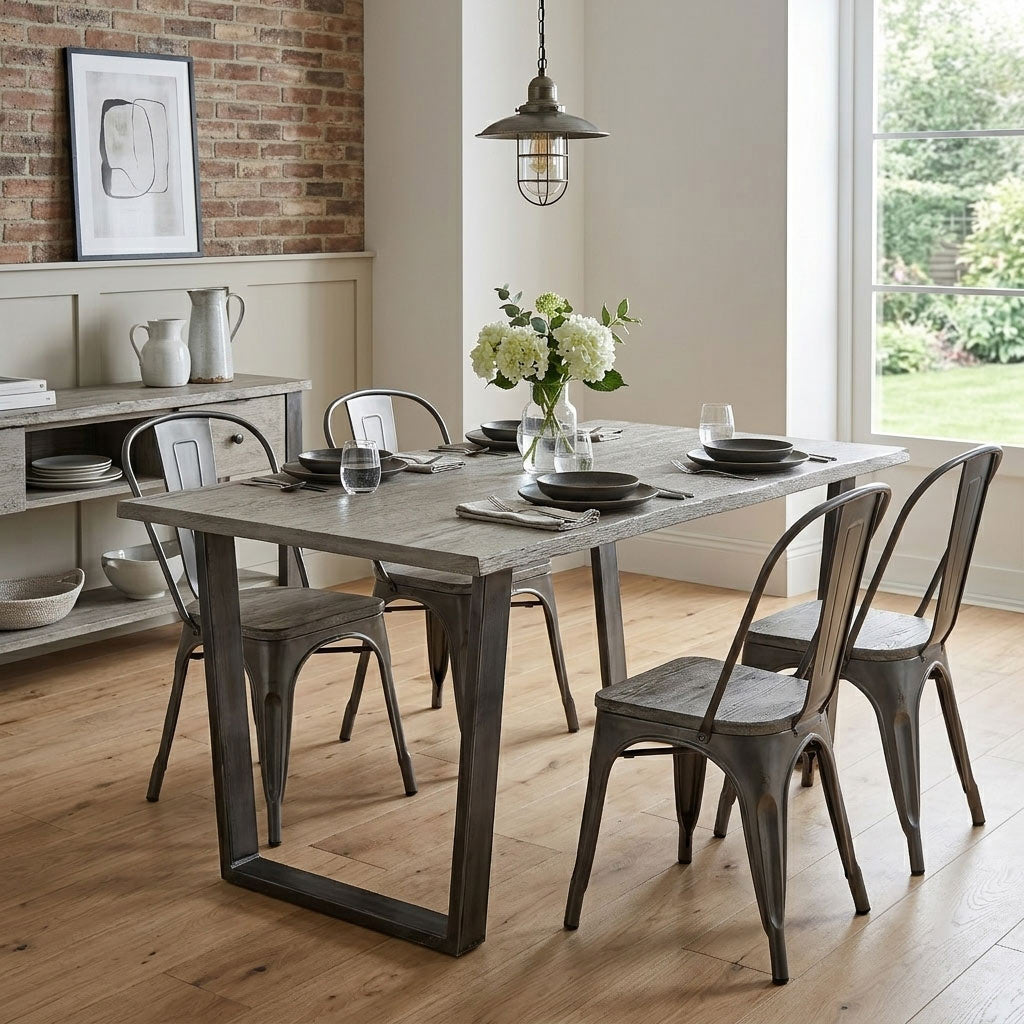 Soho Grey Dining Table 140cm