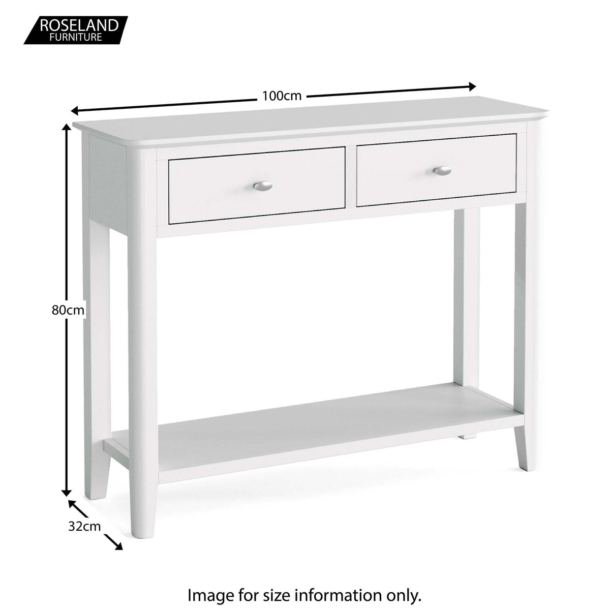 Chester White Console Table