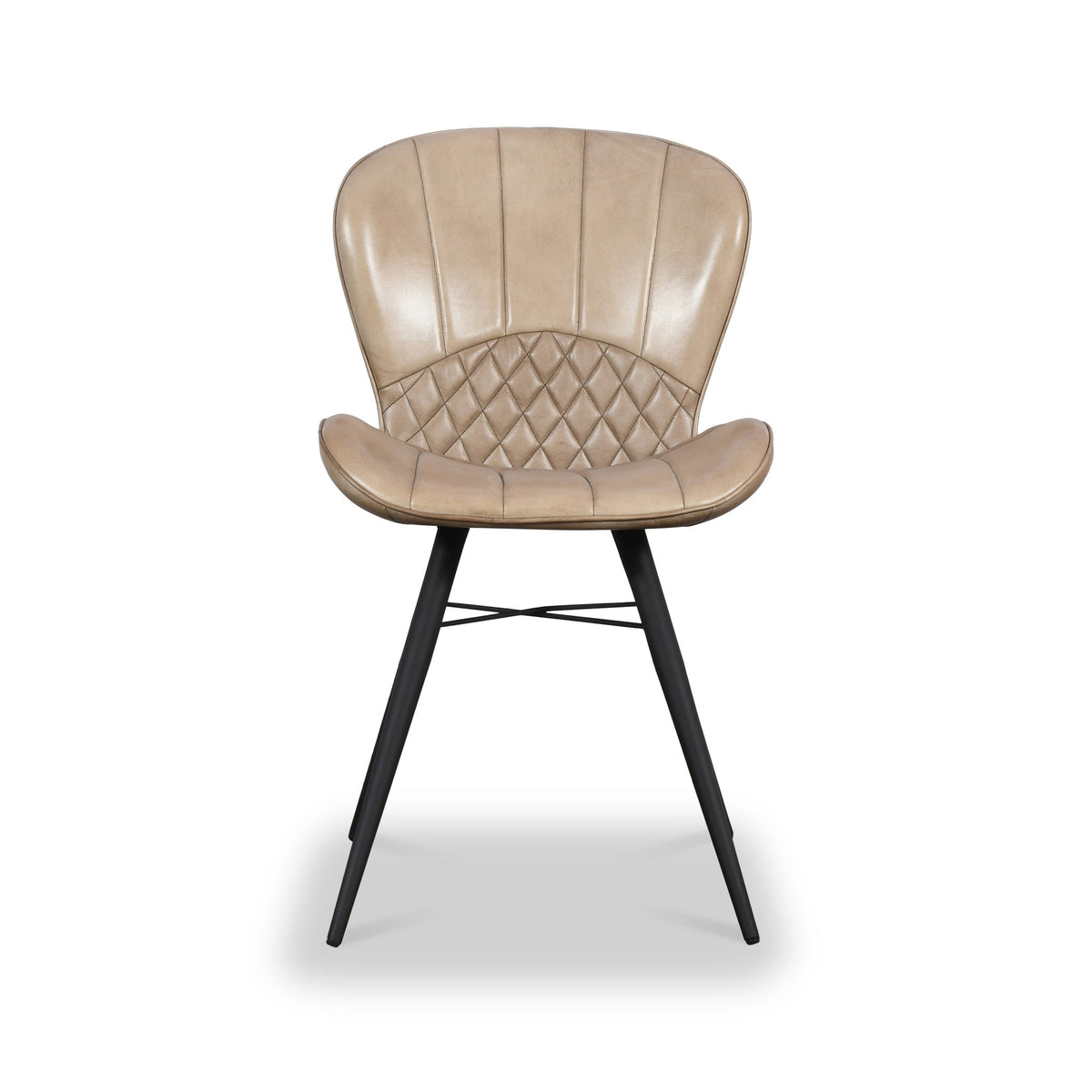 Marcha Curved Leather Seat Dining Chair