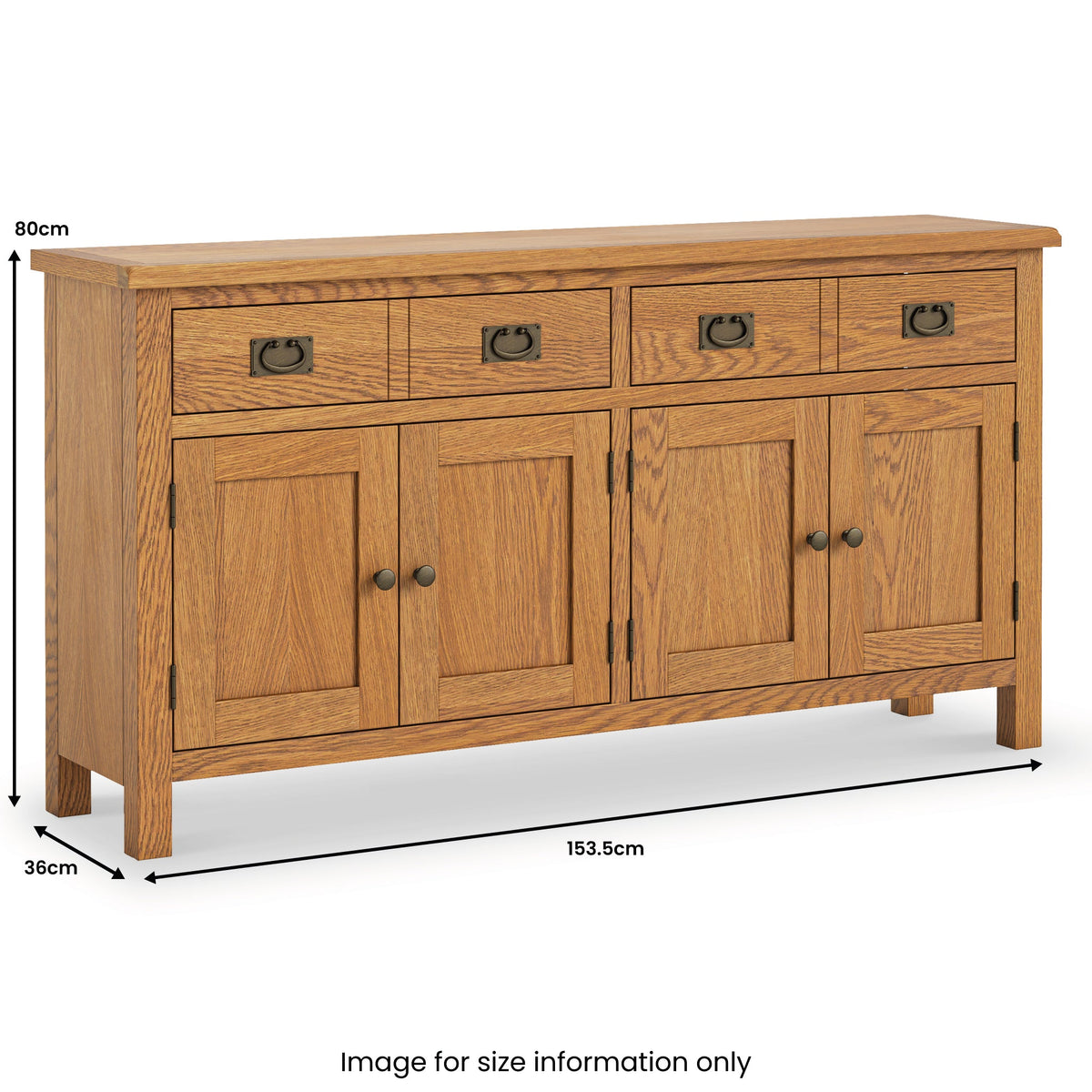 Surrey Oak Extra Large Sideboard