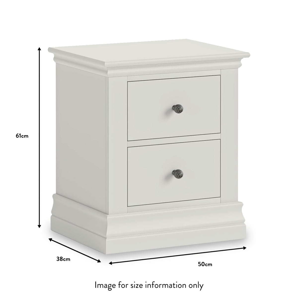 Porter 2 Drawer Bedside Table