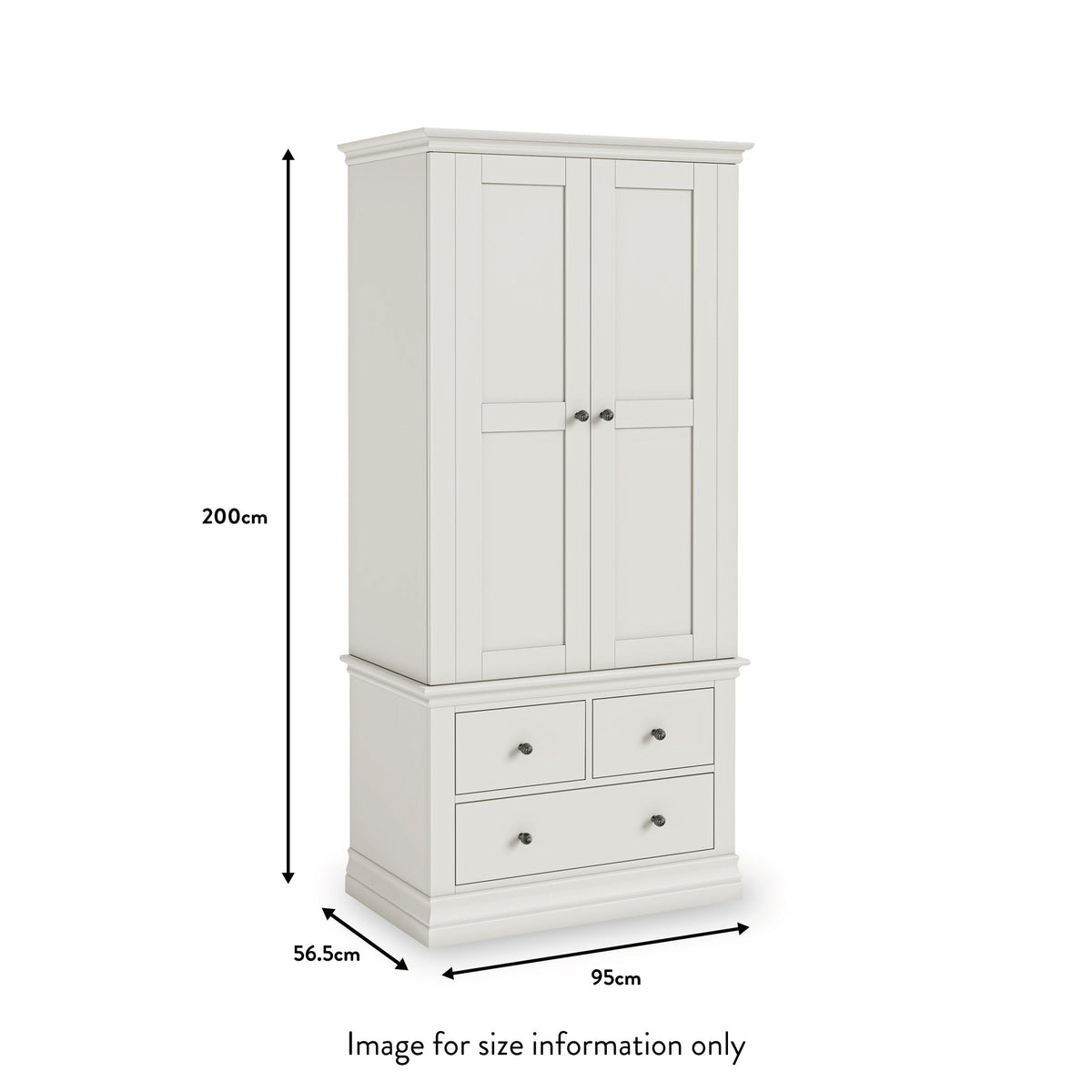 Porter 2 Door 3 Drawer Wardrobe