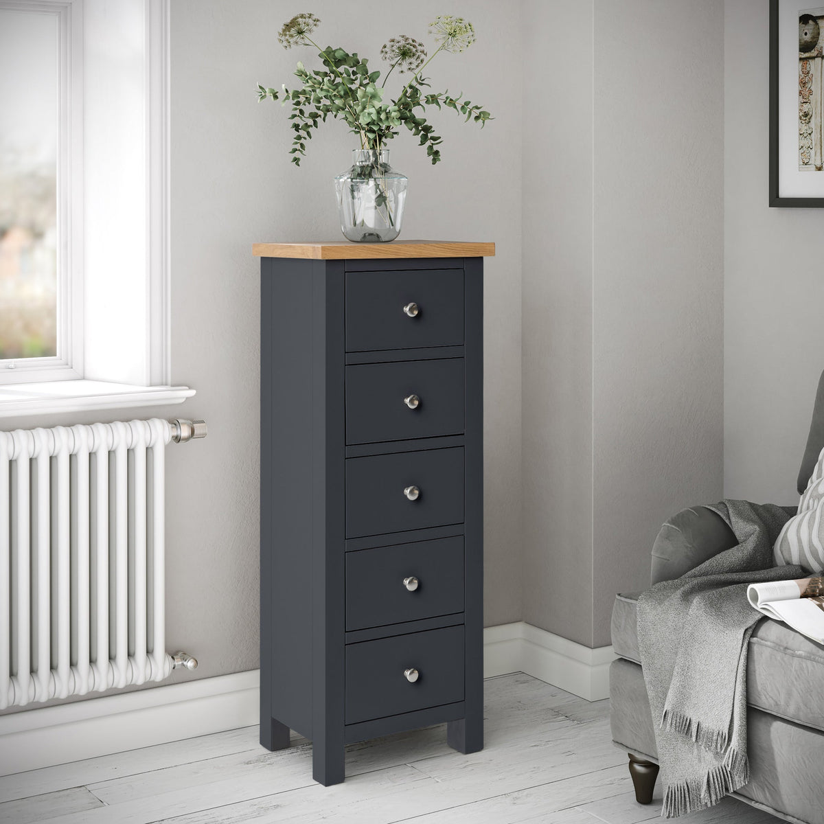 Farro 5 Drawer Tallboy Chest