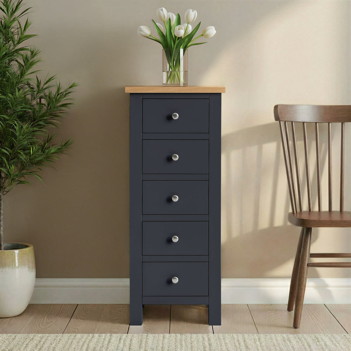 Farro 5 Drawer Tallboy Chest