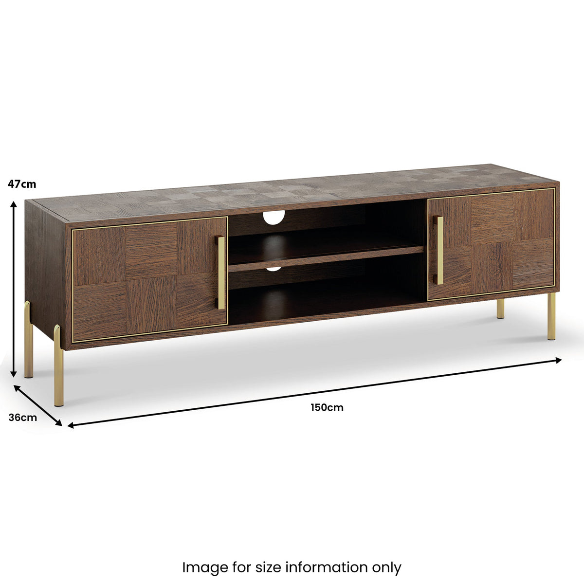 Moira Oak Large TV Unit