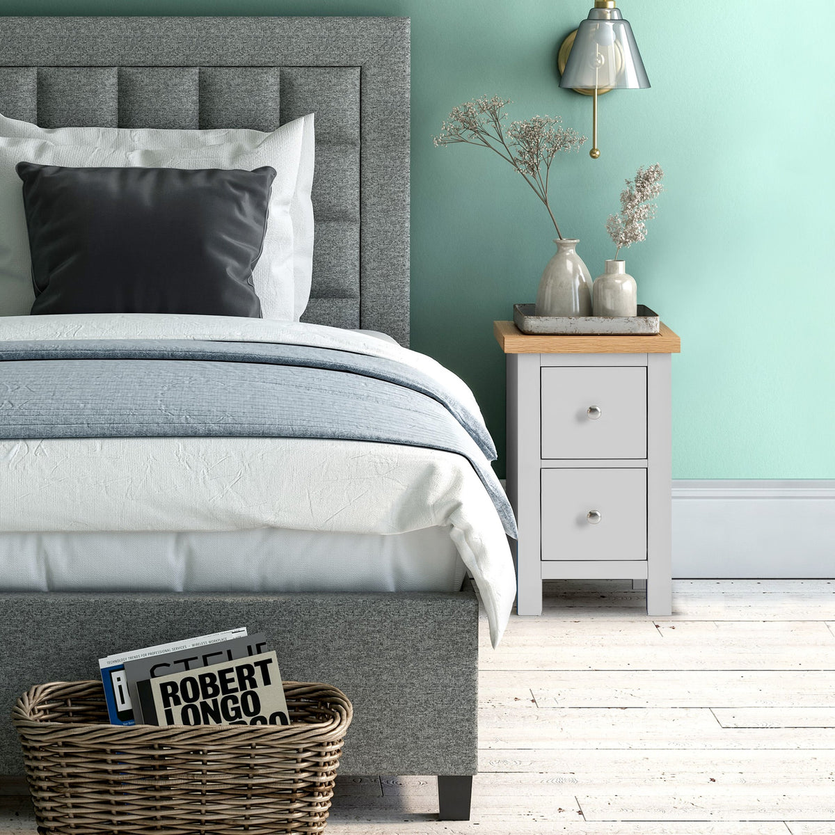 Farro Slim Bedside Table