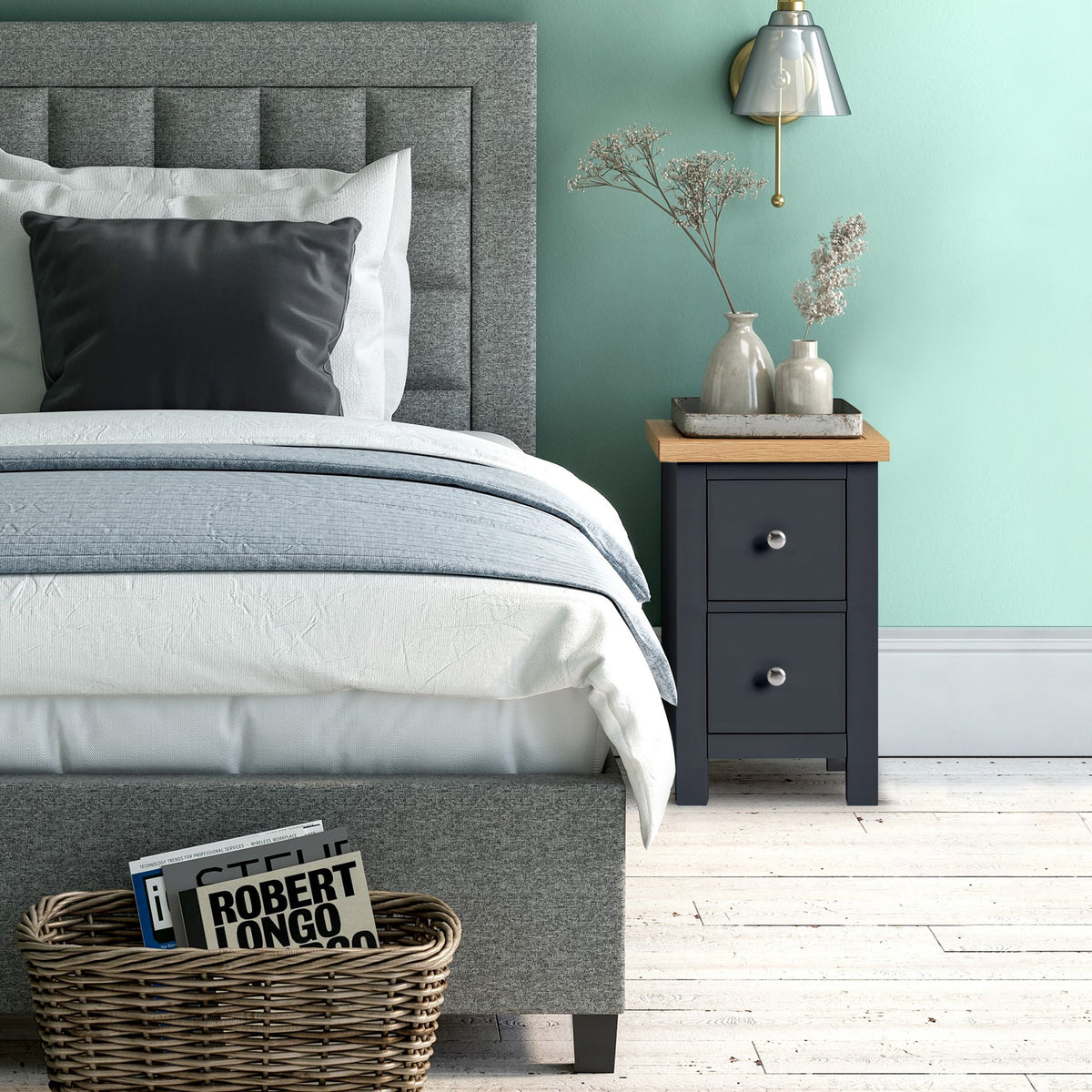 Farro Slim Bedside Table