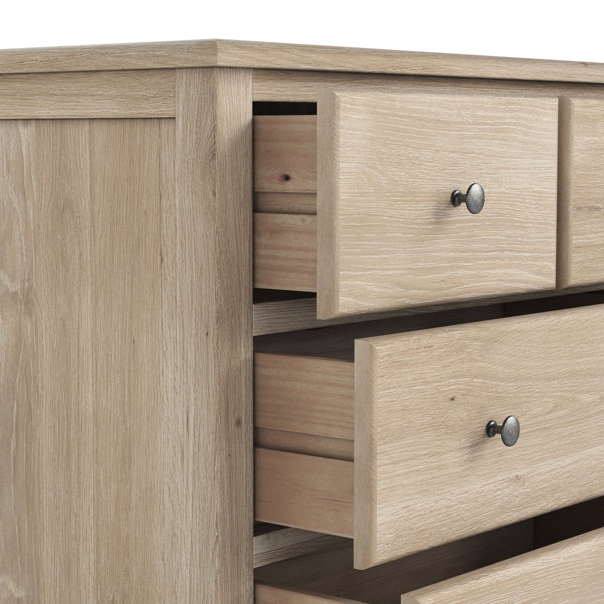 Celine Washed Oak 2 Over 3 Drawer Chest