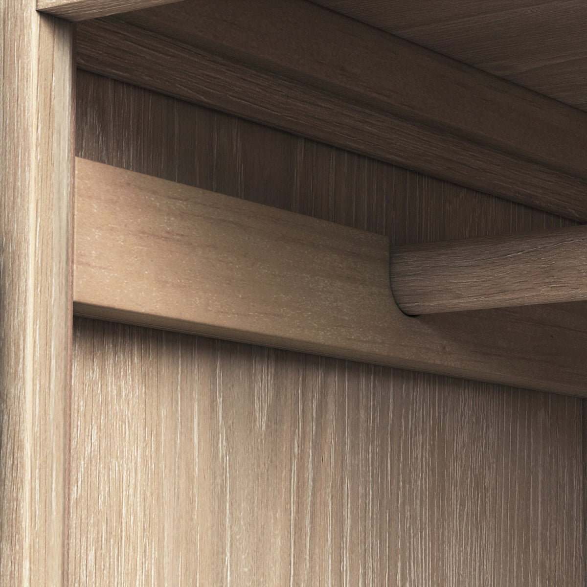 Celine Washed Oak Double Wardrobe
