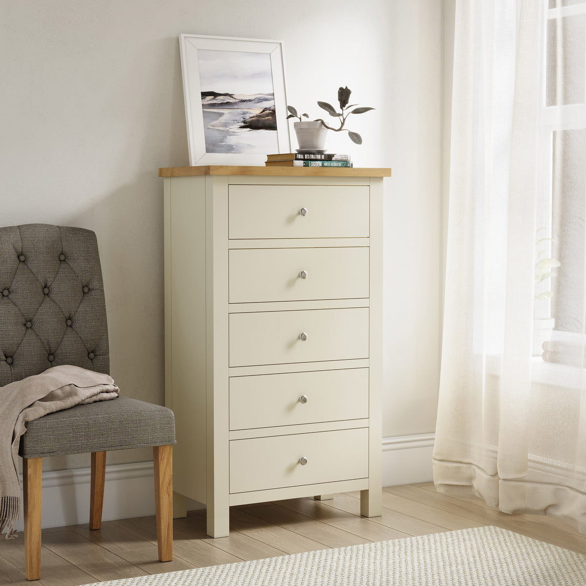 Farro XL 5 Drawer Tallboy Chest