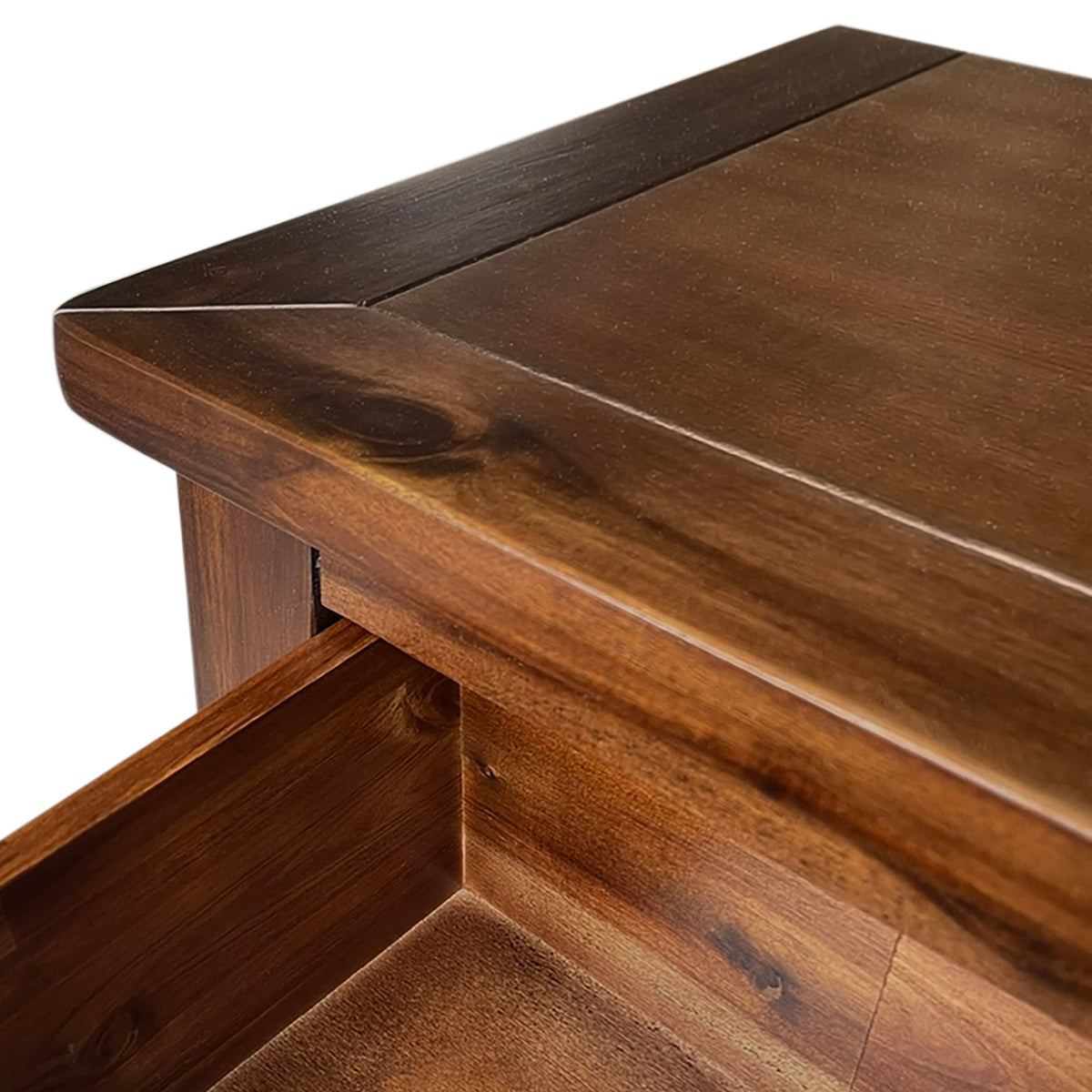 Duchy Acacia 2 Drawer Bedside Table
