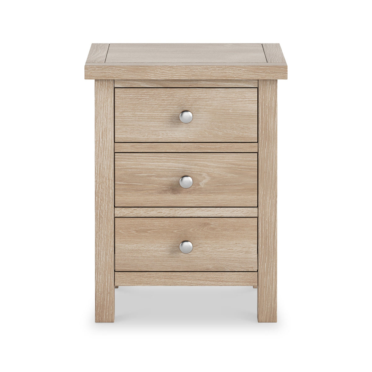 Farro Washed Oak Bedside Table